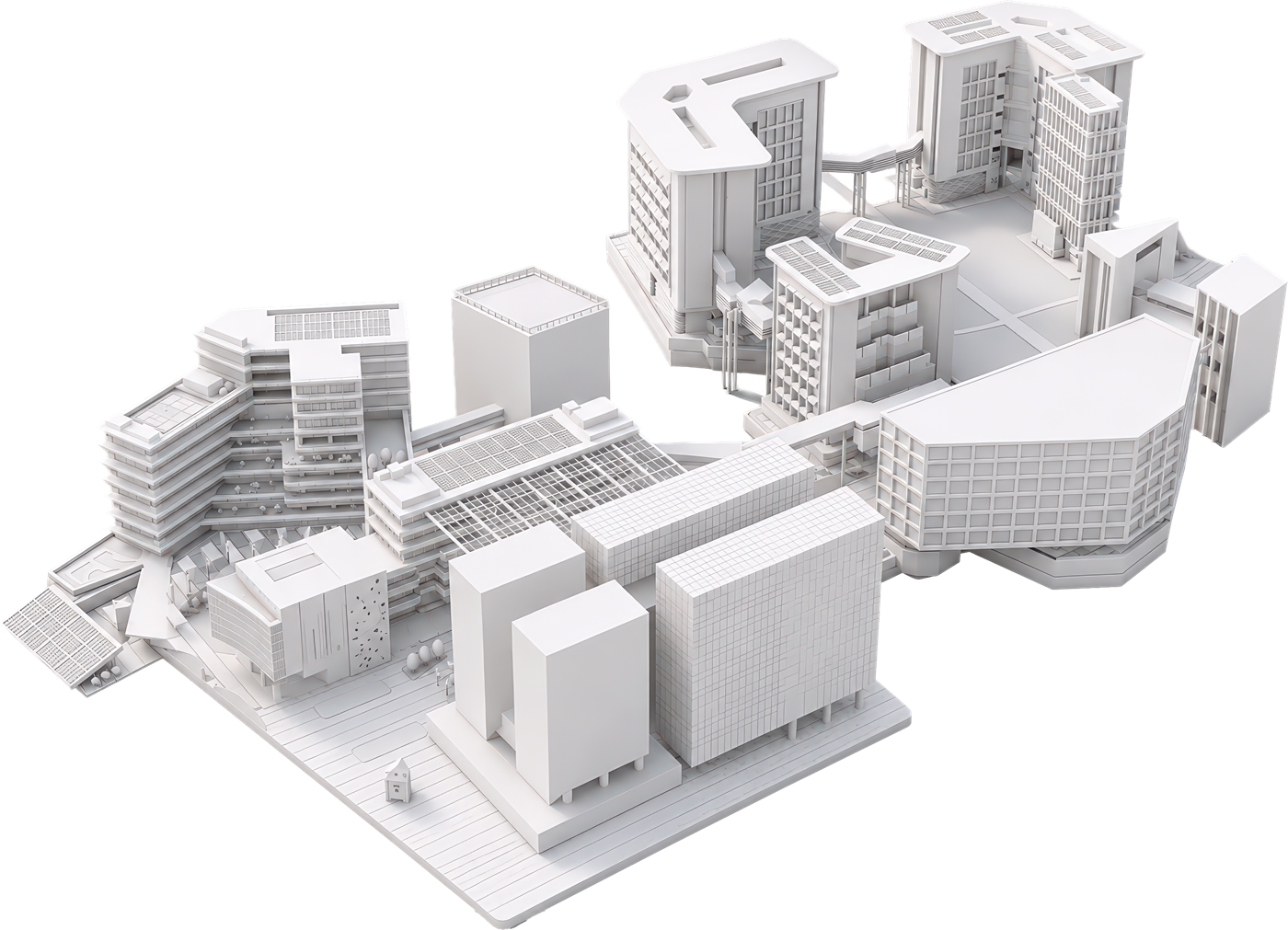 Scale model of the SIT Punggol Campus
