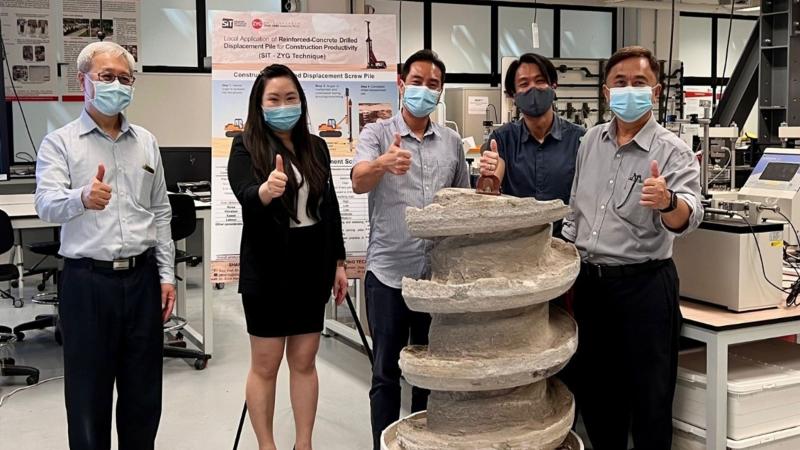 A/Prof Ho showcasing her project.