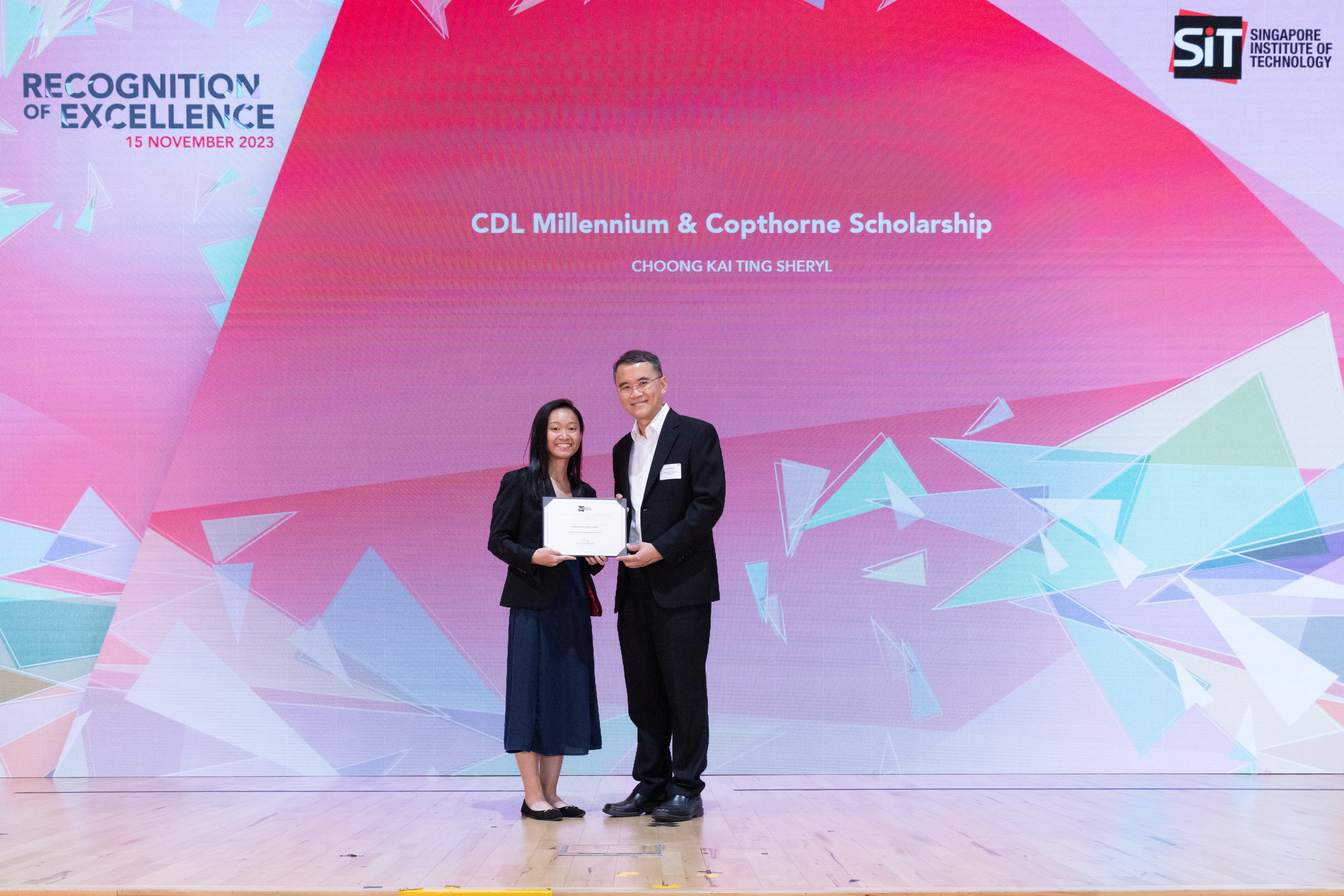 Sheryl receives scholarship