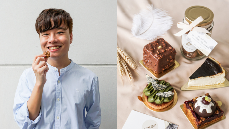Alumnus Pah Qi Fan saw an opportunity amid the pandemic to launch his very own home-based pastry business