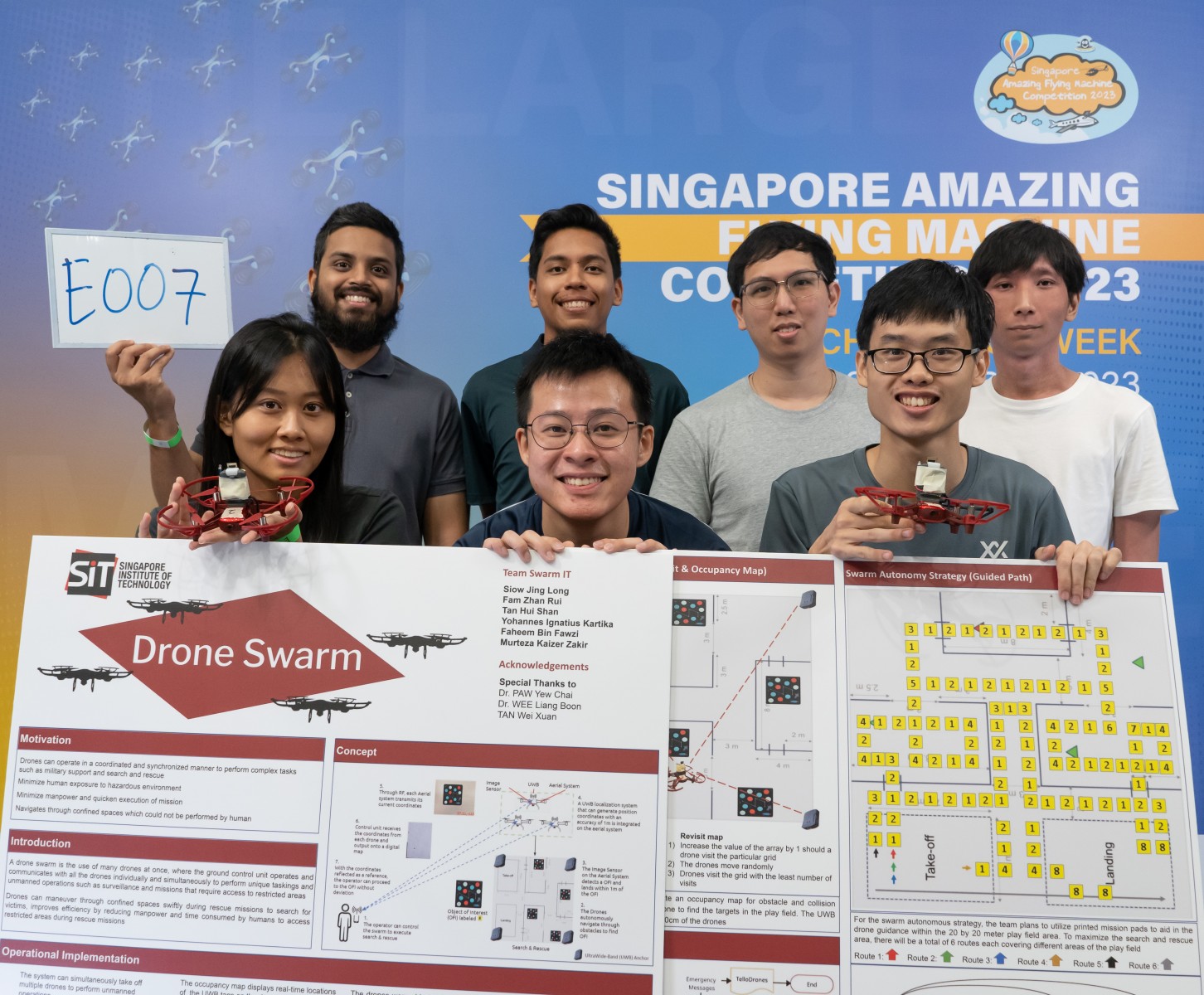 Singapore Amazing Flying Machine Competition 2023 Champion