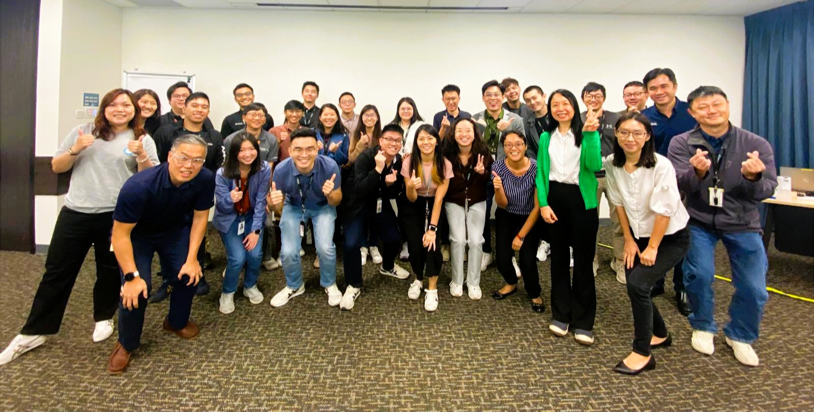 Completion of Applied Materials Machine Learning and AI Data Analytics for the Semiconductor Industry Course, Cohort 1's project presentations (SIT Photo: Ken Lee)  