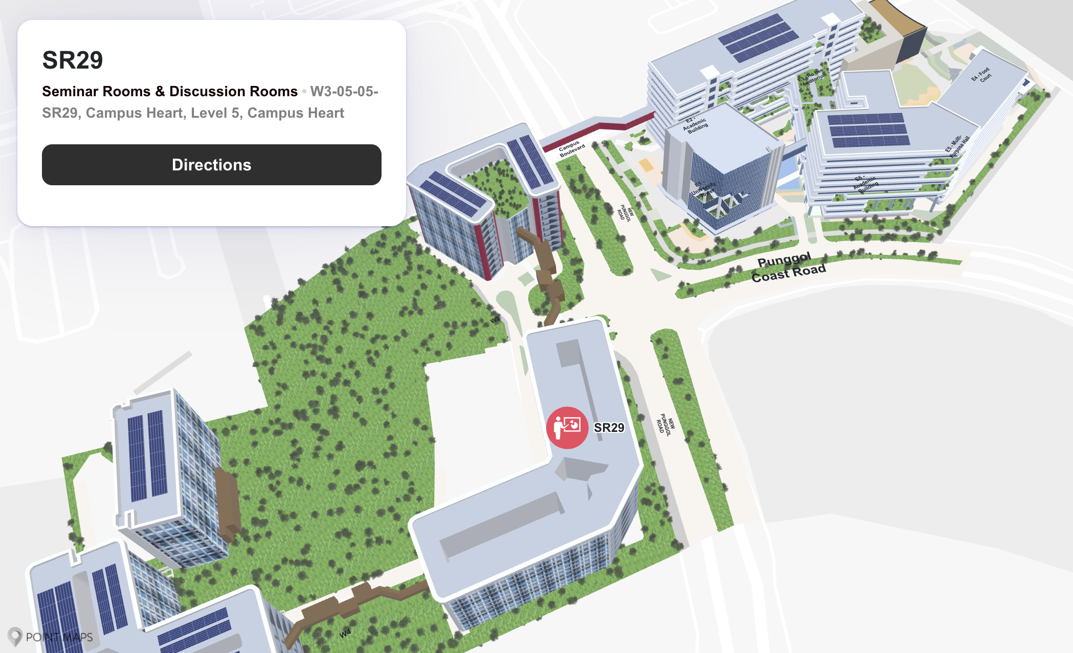 The DF Space location at W3 campus