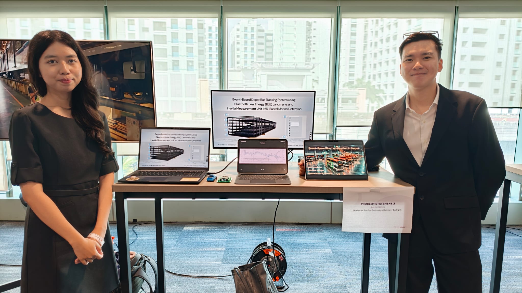 Team Double Helix – Christine (left) and Jonathan Lum (right)  