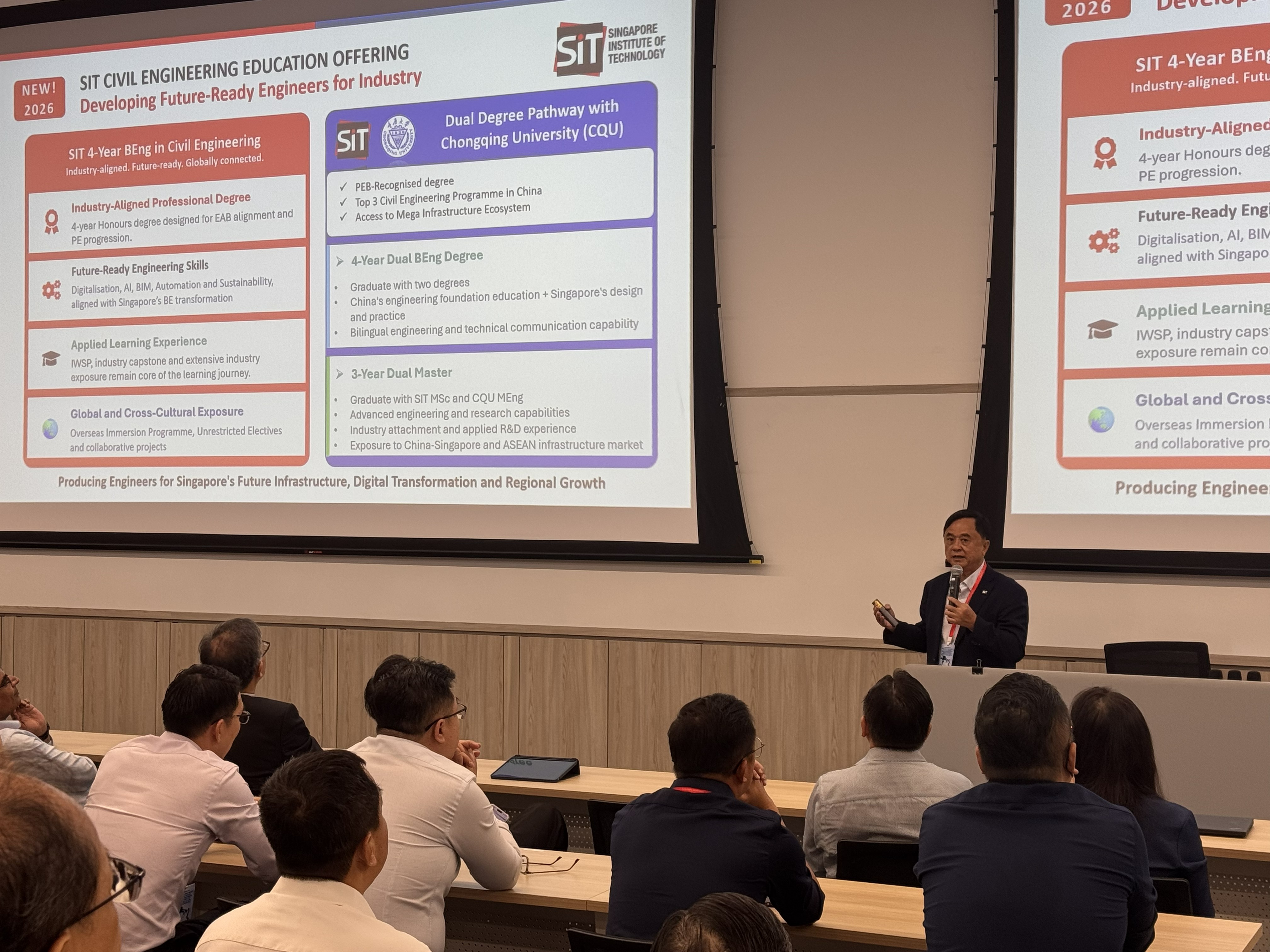 Welcome address by Er. Prof. Chiew Sing Ping, Head of CTIL, SIT. (Photo: CTIL) 