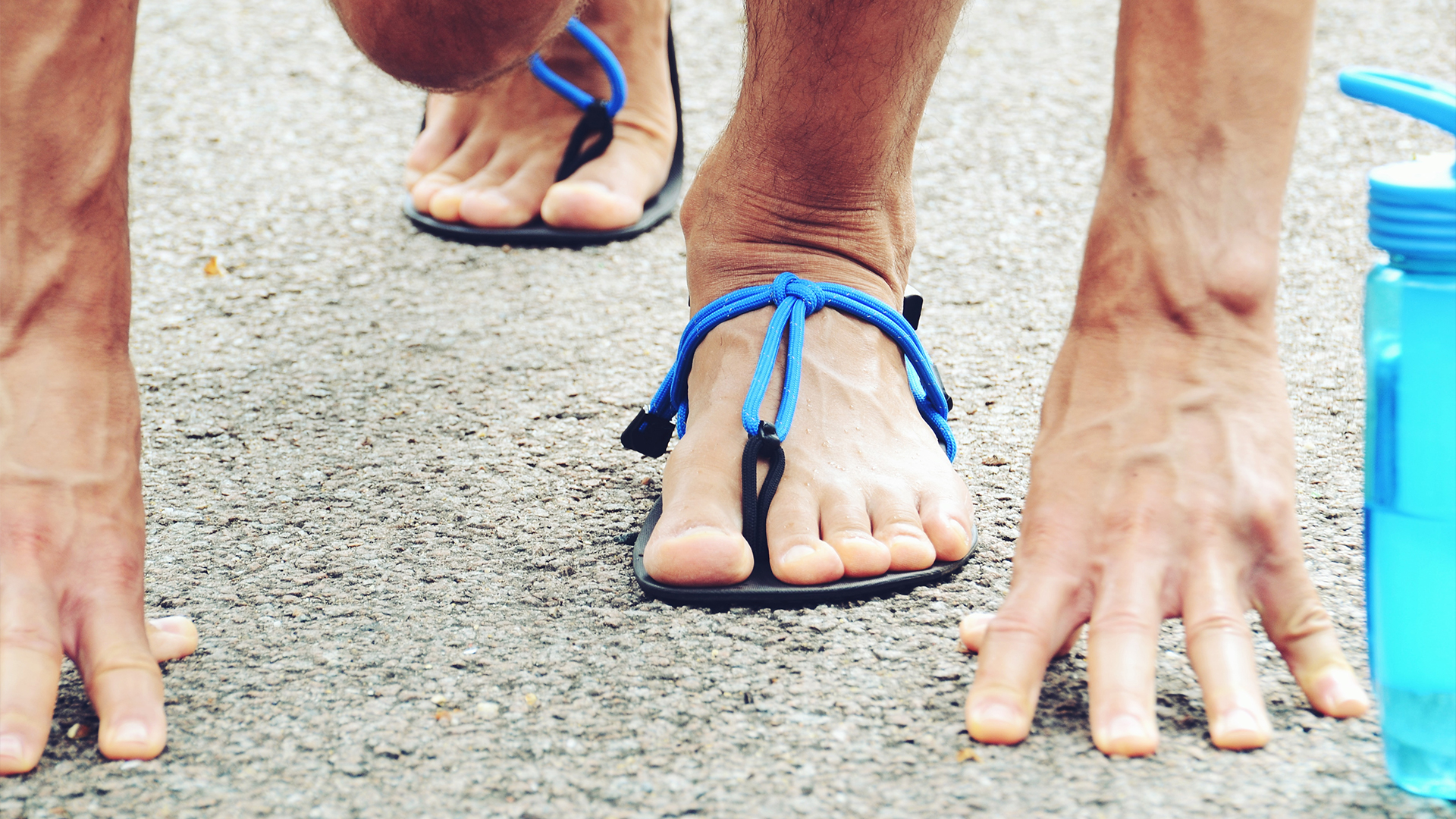 running_in_sandals