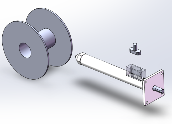 The complete prototype of shredder, 3D printing filament and extruder from Team REPA.