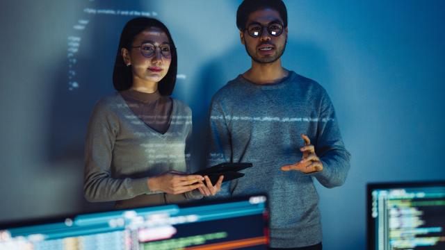 AI developers in discussion