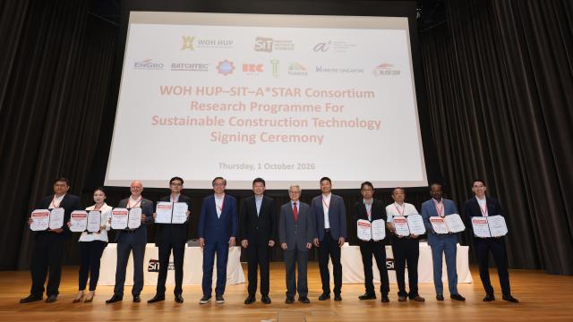 S$30.4 million Consortium Research Programme to scale lower-carbon construction technologies