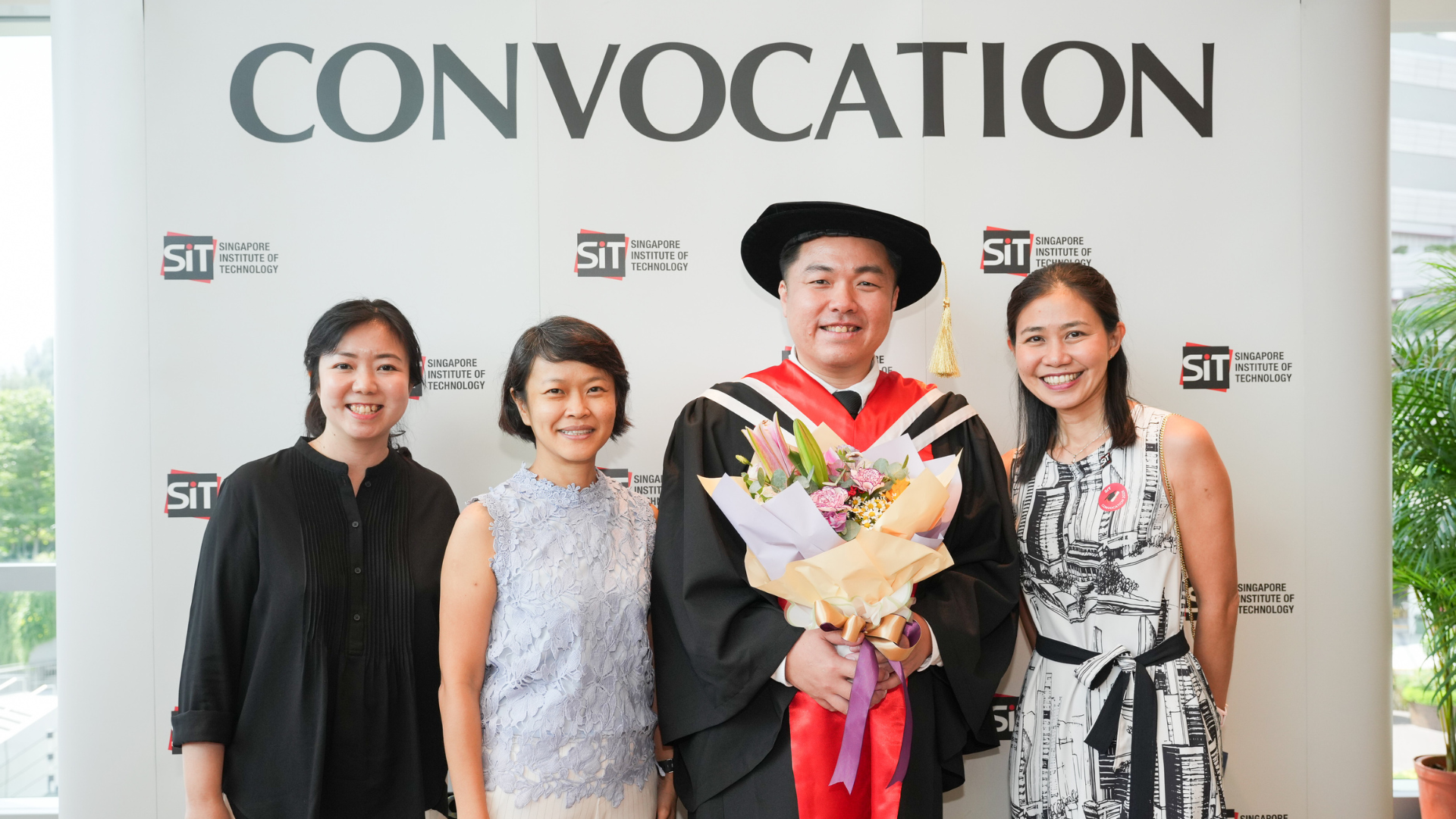 A proud moment for Benjamin and his academic supervisors A proud moment for Benjamin and his academic supervisors